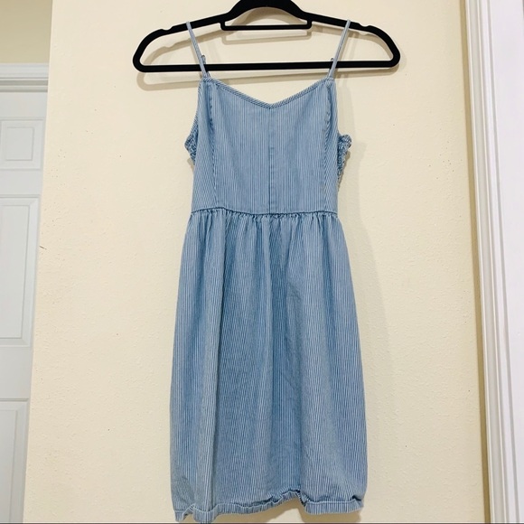 VANS•Stripes V-Neck Pocket Sheath dress - Picture 3 of 6